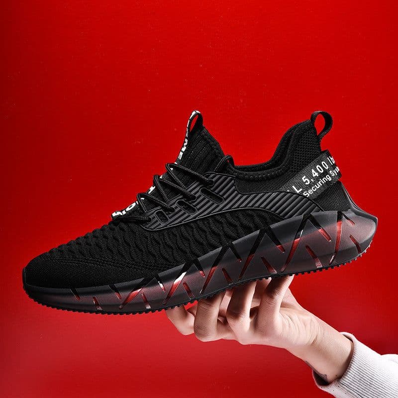 image-Mesh running shoes flying woven casual shoes