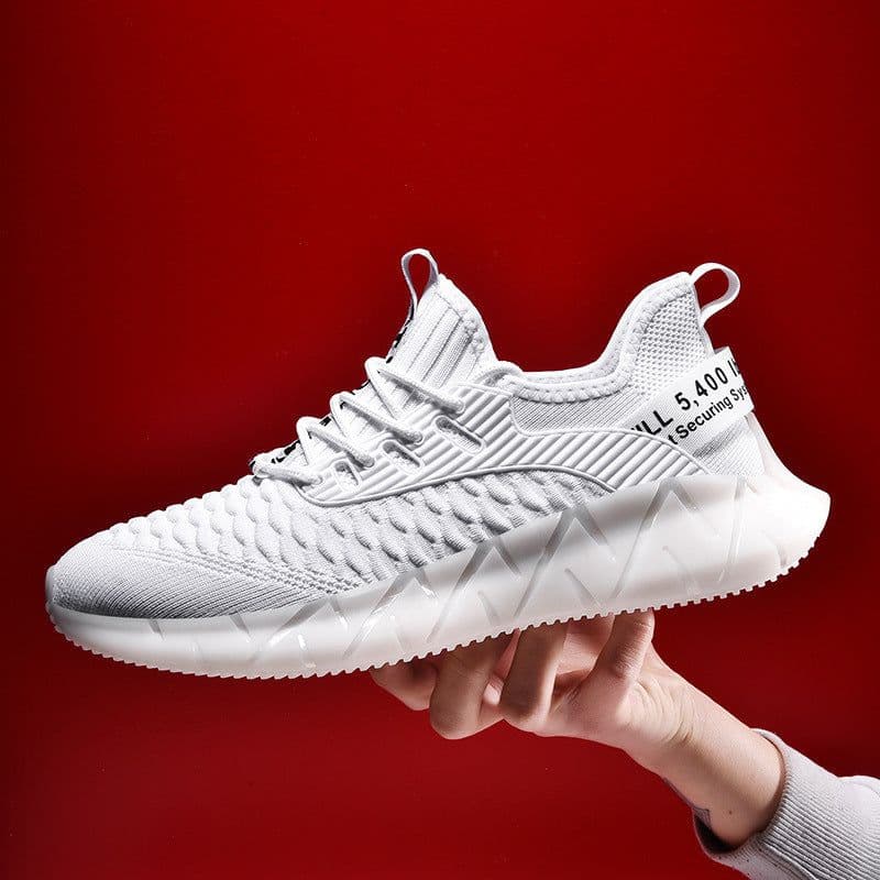 image-Mesh running shoes flying woven casual shoes