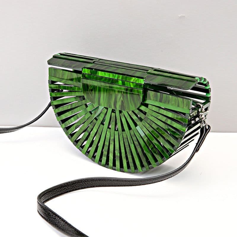 image-Round Acrylic Cross Body Bag Summer Mini Girls Lady Handbags