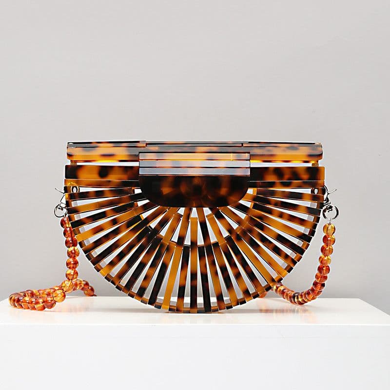image-Round Acrylic Cross Body Bag Summer Mini Girls Lady Handbags