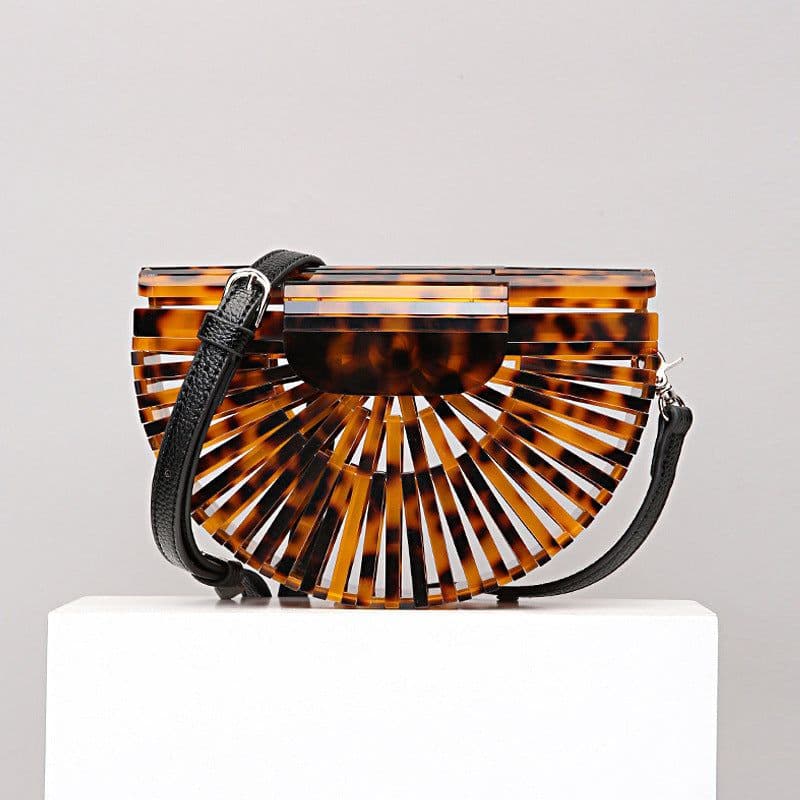 image-Round Acrylic Cross Body Bag Summer Mini Girls Lady Handbags
