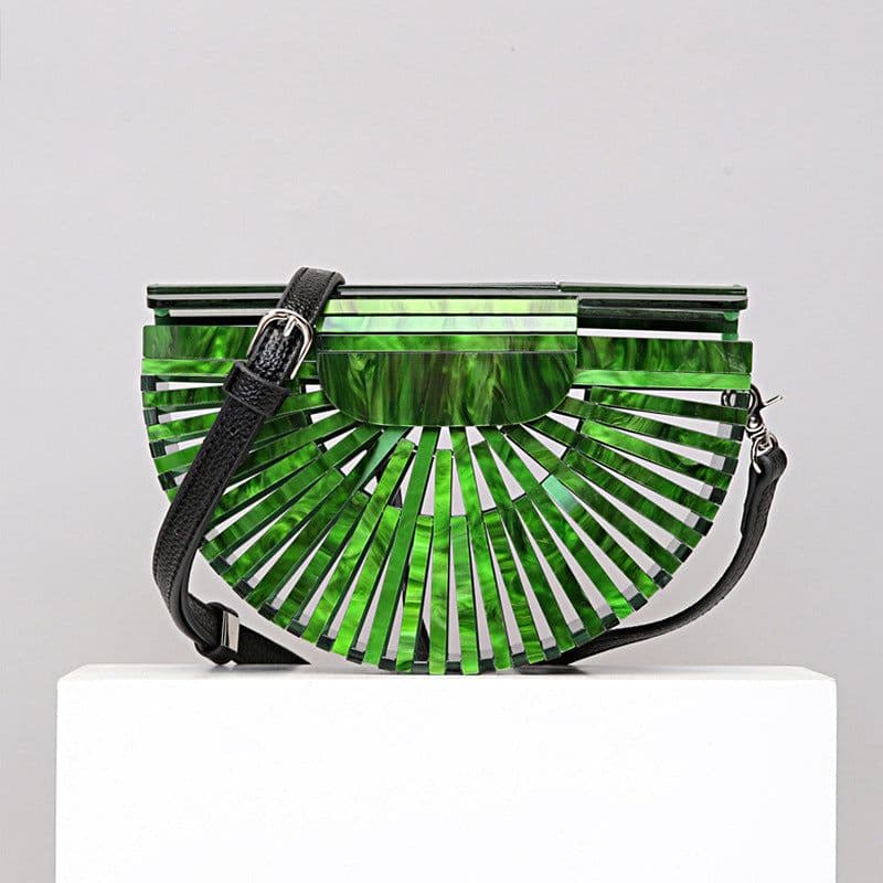 image-Round Acrylic Cross Body Bag Summer Mini Girls Lady Handbags