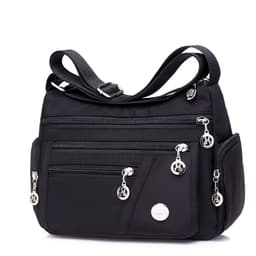 image-Ladies Multi-layer Square Fashion Women Shoulder Messenger Bag Waterproof Nylon Oxford Crossbody Bag Handbags