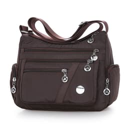 image-Ladies Multi-layer Square Fashion Women Shoulder Messenger Bag Waterproof Nylon Oxford Crossbody Bag Handbags