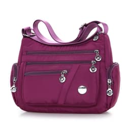 image-Ladies Multi-layer Square Fashion Women Shoulder Messenger Bag Waterproof Nylon Oxford Crossbody Bag Handbags