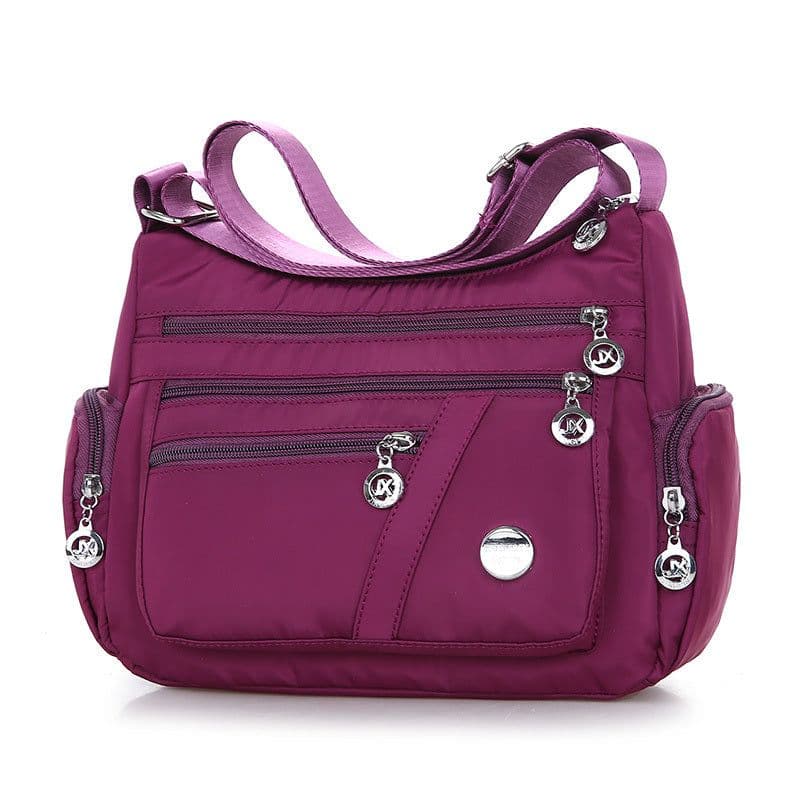 image-Ladies Multi-layer Square Fashion Women Shoulder Messenger Bag Waterproof Nylon Oxford Crossbody Bag Handbags