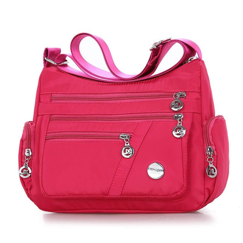 image-Ladies Multi-layer Square Fashion Women Shoulder Messenger Bag Waterproof Nylon Oxford Crossbody Bag Handbags