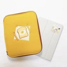 image-Compatible with Apple, Embroidery Toast Ipad Tablet Laptop Liner Bag 11 Inch 13 Inch Digital Storage Bag