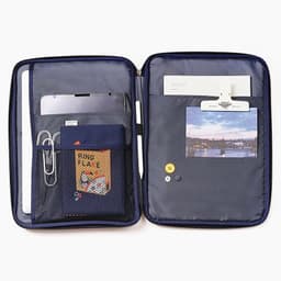 image-Compatible with Apple, Korean Embroidery Toast ipad Tablet Notebook Computer Liner Bag 11 inch 13 inch Handheld Digital Storage Bag
