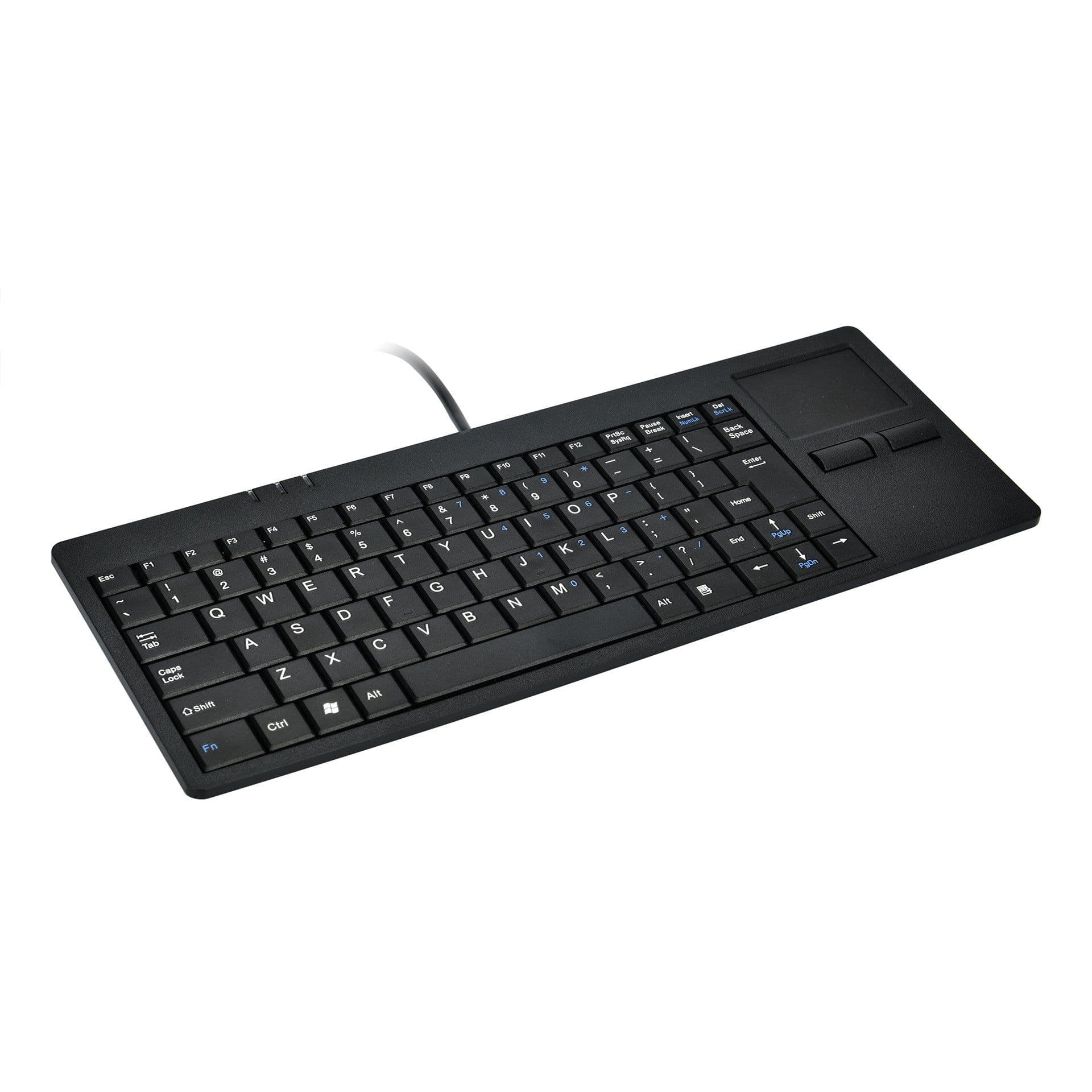 image-Wired USB Touchpad Keyboard MC-818 Ultra-thin Scissor Feet Mute Built-in HUB Mini Business Office Professional