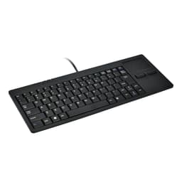 image-Wired USB Touchpad Keyboard MC-818 Ultra-thin Scissor Feet Mute Built-in HUB Mini Business Office Professional