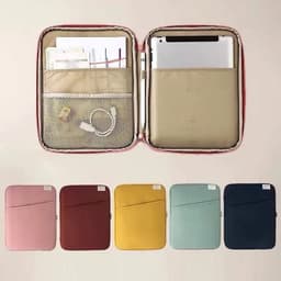 image-Creative Simple Solid Color Tablet Bag