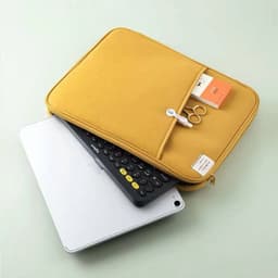 image-Creative Simple Solid Color Tablet Bag