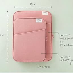 image-Creative Simple Solid Color Tablet Bag