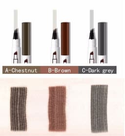 image-Waterproof Natural Eyebrow Pen Four-claw Eye Brow Tint Fork Tip Eyebrow Tattoo Pencil