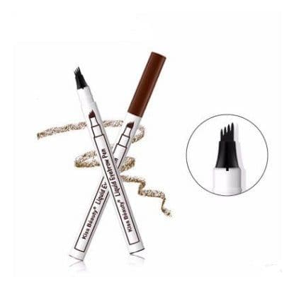 image-Waterproof Natural Eyebrow Pen Four-claw Eye Brow Tint Fork Tip Eyebrow Tattoo Pencil