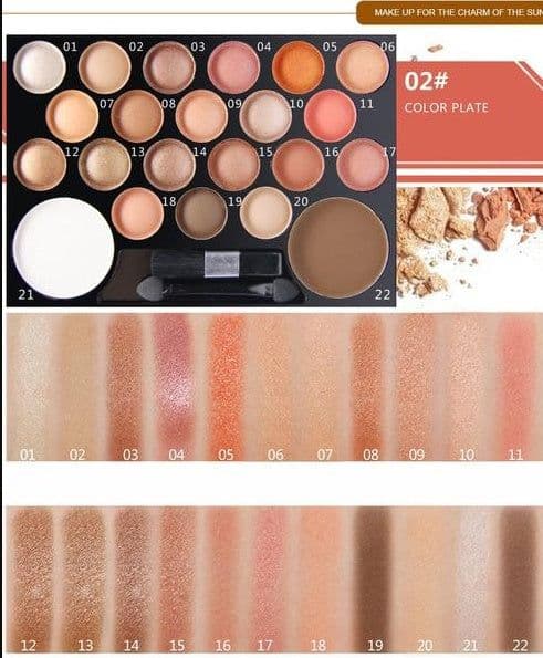 image-The Novo 22 Colors Eyeshadow & Giltter Palette Set Family