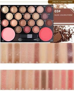image-The Novo 22 Colors Eyeshadow & Giltter Palette Set Family