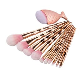 image-1pc Diamond Fish Makeup Brush Set Foundation Blend Power Eyeshadow Contour Concealer Blush Cosmetic Beauty Make Up