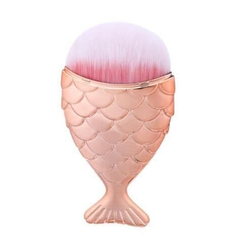 image-1pc Diamond Fish Makeup Brush Set Foundation Blend Power Eyeshadow Contour Concealer Blush Cosmetic Beauty Make Up