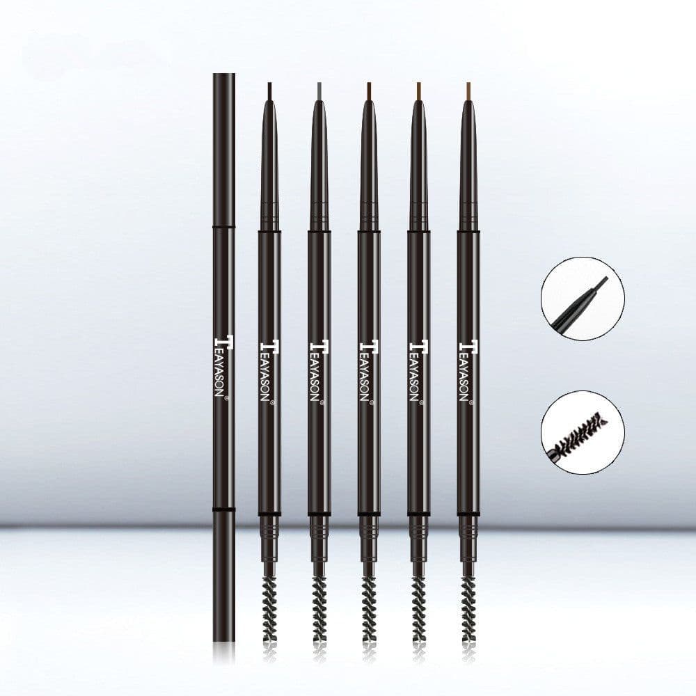 image-5 Colors Automatic Fine Eyebrow Pencil Brand Eye Brow Tint Cosmetics Eyebrow Tattoo Pen Waterproof Eye Brow Pencil Smudge-proof