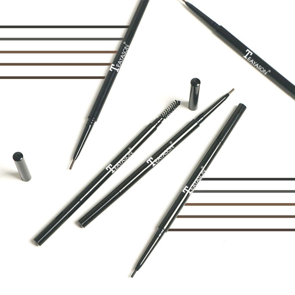 image-5 Colors Automatic Fine Eyebrow Pencil Brand Eye Brow Tint Cosmetics Eyebrow Tattoo Pen Waterproof Eye Brow Pencil Smudge-proof