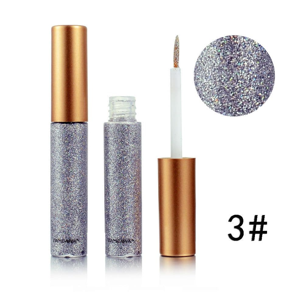 image-HANDAIYAN Brand 1 Pcs Glitter Liquid Eyeliner Pen 10 Colors Metallic Shine Eye Shadow & Liner Combination Pencil Eyes Makeup