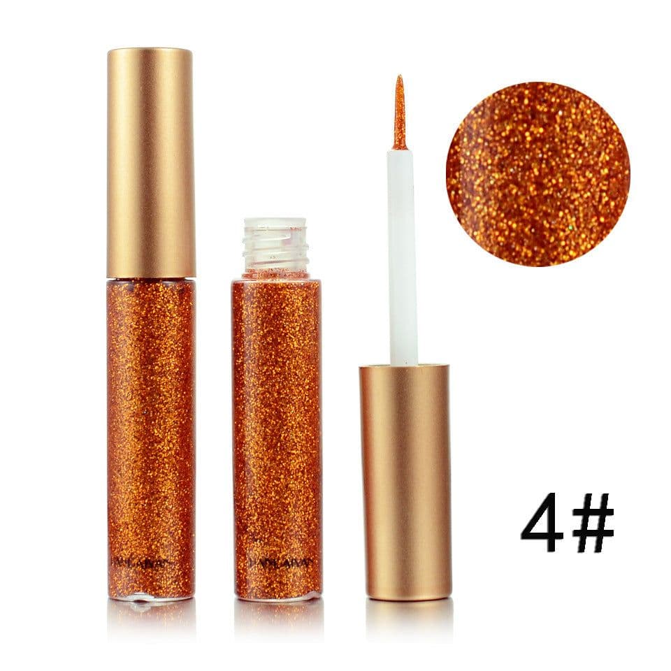 image-HANDAIYAN Brand 1 Pcs Glitter Liquid Eyeliner Pen 10 Colors Metallic Shine Eye Shadow & Liner Combination Pencil Eyes Makeup