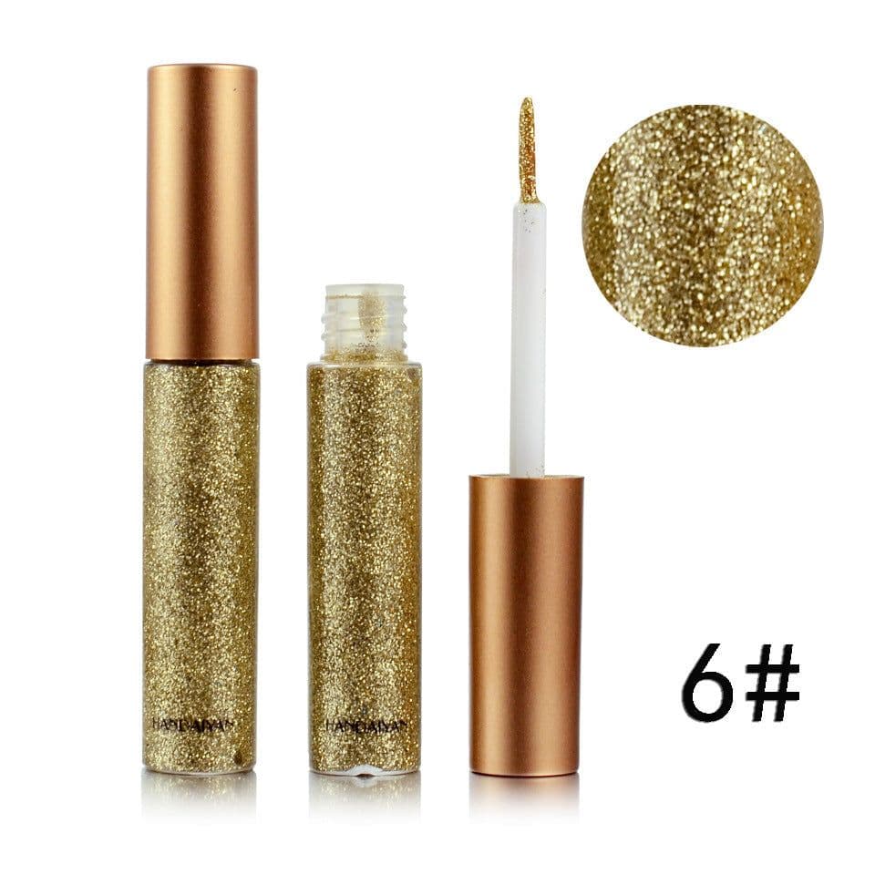 image-HANDAIYAN Brand 1 Pcs Glitter Liquid Eyeliner Pen 10 Colors Metallic Shine Eye Shadow & Liner Combination Pencil Eyes Makeup