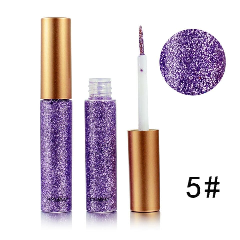 image-HANDAIYAN Brand 1 Pcs Glitter Liquid Eyeliner Pen 10 Colors Metallic Shine Eye Shadow & Liner Combination Pencil Eyes Makeup