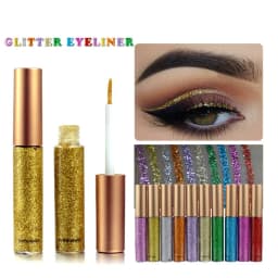 image-HANDAIYAN Brand 1 Pcs Glitter Liquid Eyeliner Pen 10 Colors Metallic Shine Eye Shadow & Liner Combination Pencil Eyes Makeup