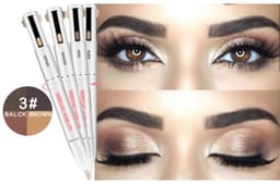 image-Eyebrow Shaping Set 3 In 1 Foldable Adjustable Eyebrow Stencil For Perfect Brows Shapes Makeup