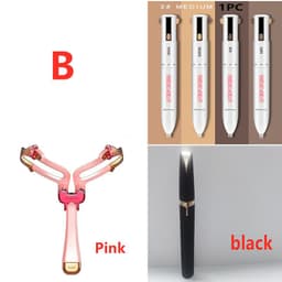 image-Eyebrow Shaping Set 3 In 1 Foldable Adjustable Eyebrow Stencil For Perfect Brows Shapes Makeup