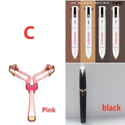 image-Eyebrow Shaping Set 3 In 1 Foldable Adjustable Eyebrow Stencil For Perfect Brows Shapes Makeup