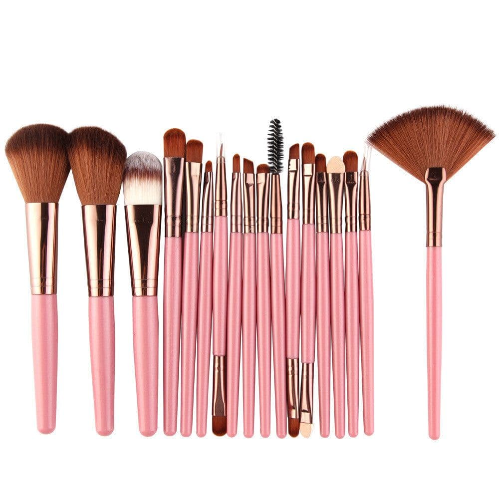 image-Eye Brushes, Blush Brush, Iip Brush And Fan-Shaped Makeup Brush Set