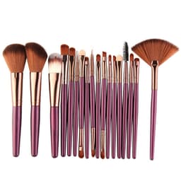 image-Eye Brushes, Blush Brush, Iip Brush And Fan-Shaped Makeup Brush Set