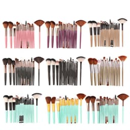 image-Eye Brushes, Blush Brush, Iip Brush And Fan-Shaped Makeup Brush Set