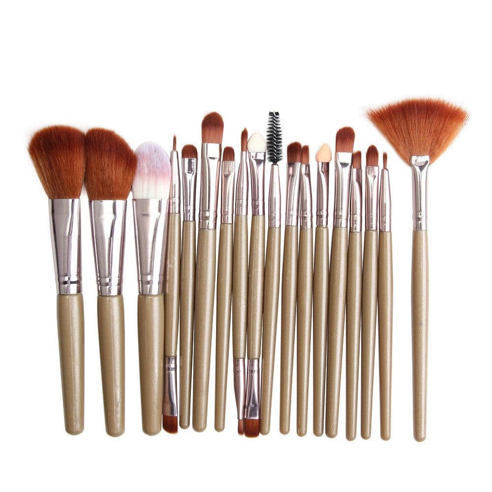 image-Eye Brushes, Blush Brush, Iip Brush And Fan-Shaped Makeup Brush Set