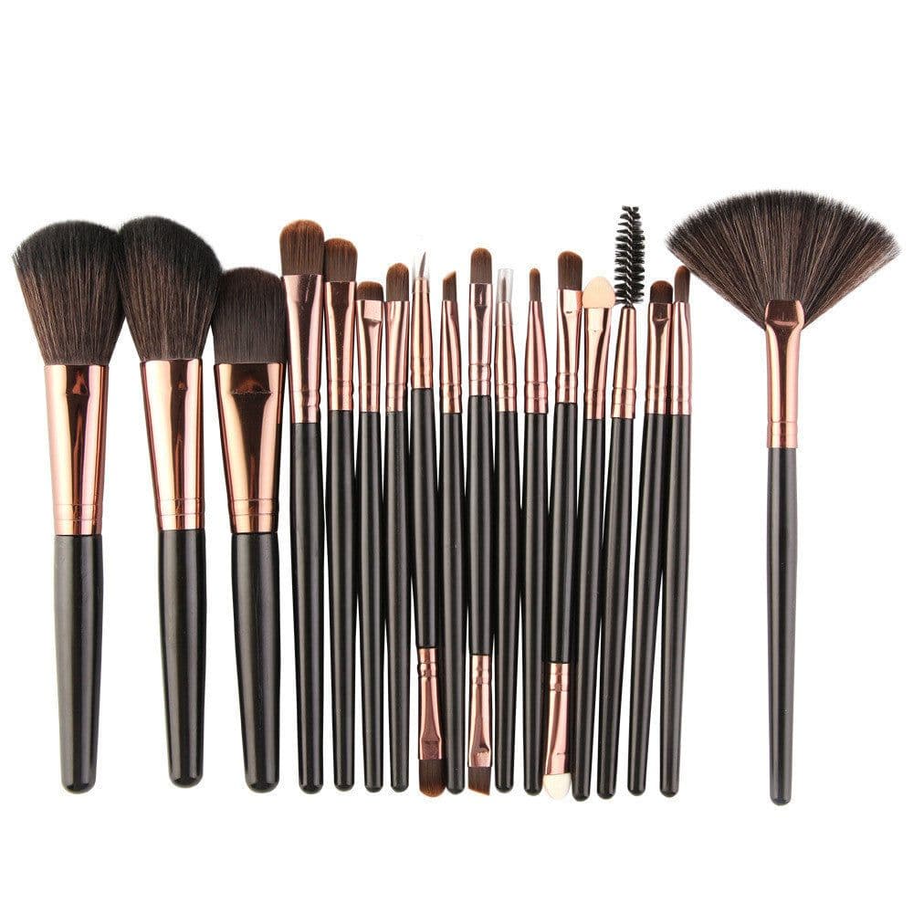 image-Eye Brushes, Blush Brush, Iip Brush And Fan-Shaped Makeup Brush Set