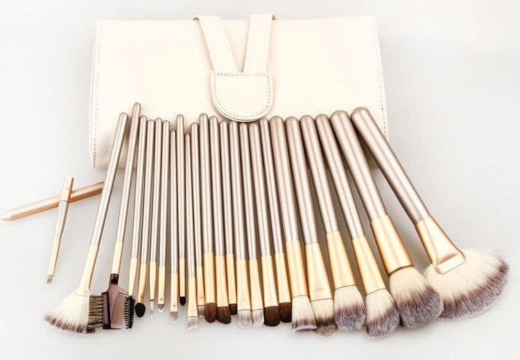 image-Spot Detonating 121824, White Make-up, White Make-up Brush, 24 Make-up And Brush Suits For Portable Beauty And Makeup Tools