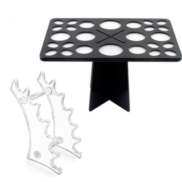 image-14 Hole Make up Brush Set Dry Rack Drying Brushes Shelf Multifunction Stand Display Cosmetic Clean Tool Wash Makeup Brush Holder