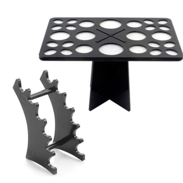 image-14 Hole Make up Brush Set Dry Rack Drying Brushes Shelf Multifunction Stand Display Cosmetic Clean Tool Wash Makeup Brush Holder