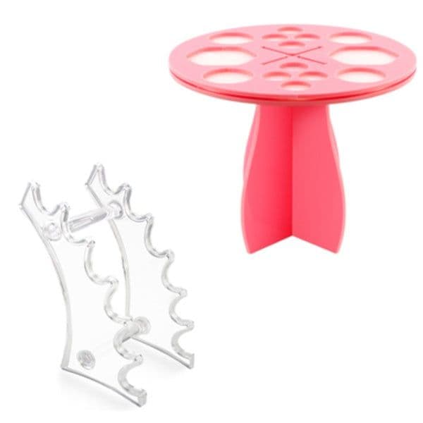 image-14 Hole Make up Brush Set Dry Rack Drying Brushes Shelf Multifunction Stand Display Cosmetic Clean Tool Wash Makeup Brush Holder