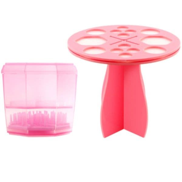 image-14 Hole Make up Brush Set Dry Rack Drying Brushes Shelf Multifunction Stand Display Cosmetic Clean Tool Wash Makeup Brush Holder