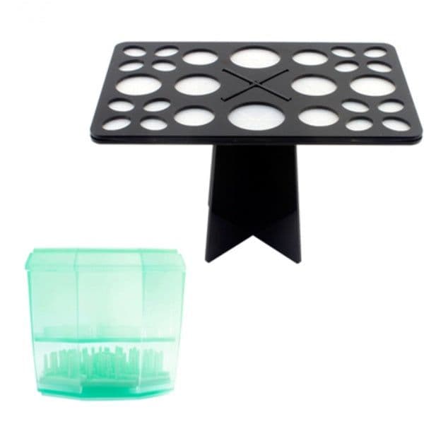 image-14 Hole Make up Brush Set Dry Rack Drying Brushes Shelf Multifunction Stand Display Cosmetic Clean Tool Wash Makeup Brush Holder
