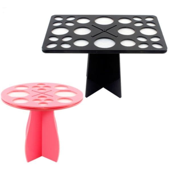image-14 Hole Make up Brush Set Dry Rack Drying Brushes Shelf Multifunction Stand Display Cosmetic Clean Tool Wash Makeup Brush Holder