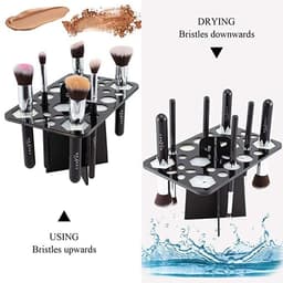 image-14 Hole Make up Brush Set Dry Rack Drying Brushes Shelf Multifunction Stand Display Cosmetic Clean Tool Wash Makeup Brush Holder