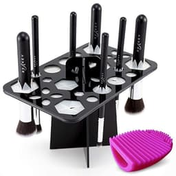 image-14 Hole Make up Brush Set Dry Rack Drying Brushes Shelf Multifunction Stand Display Cosmetic Clean Tool Wash Makeup Brush Holder