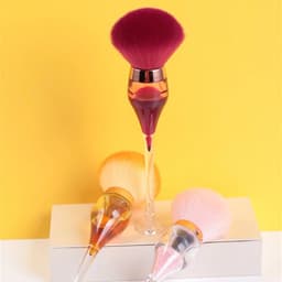 image-Single Large Makeup Brushes Fluffy Powder Blush Compensator Creative Wine Glass Shape Crafts Level Cosmetic Beauty Tools