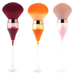 image-Single Large Makeup Brushes Fluffy Powder Blush Compensator Creative Wine Glass Shape Crafts Level Cosmetic Beauty Tools